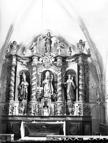 Retable du maître-autel en bois polychrome - © Ministère de la Culture (France), Médiathèque du patrimoine et de la photographie, diffusion RMN-GP