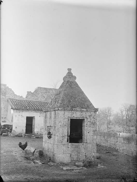 Vieux puits dans la cour