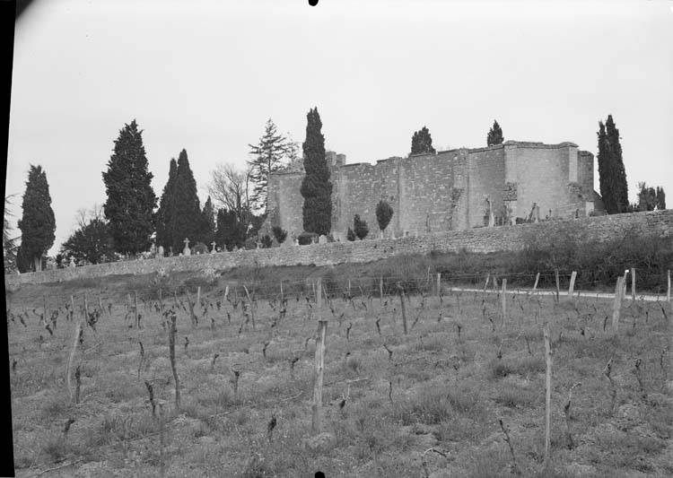 Ensemble sud-est : voûtes et couvertures détruites