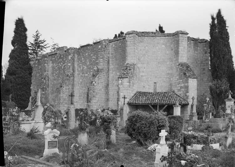 Ensemble sud-est : voûtes et couvertures détruites