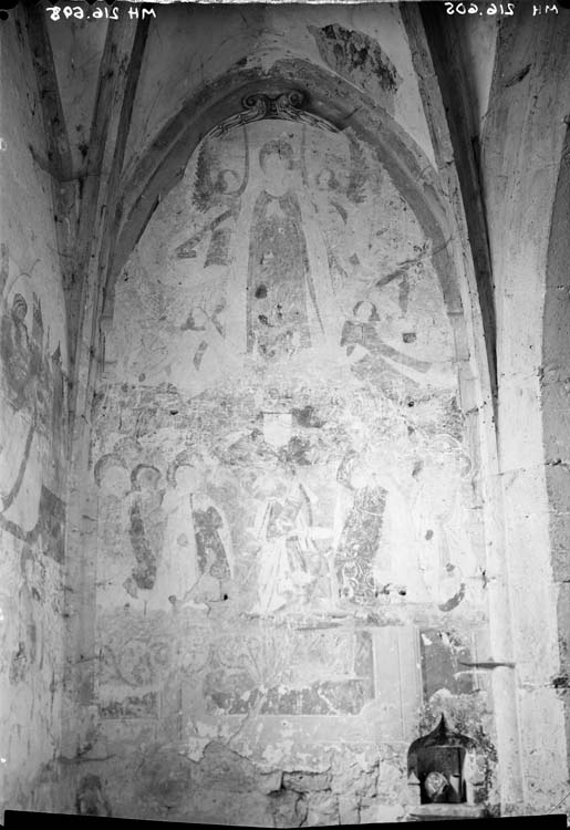 Peintures murales de la nef (?) : Assomption de la Vierge