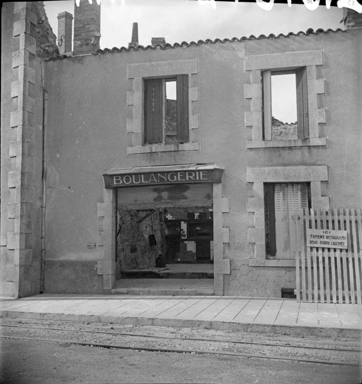 Boulangerie détruite