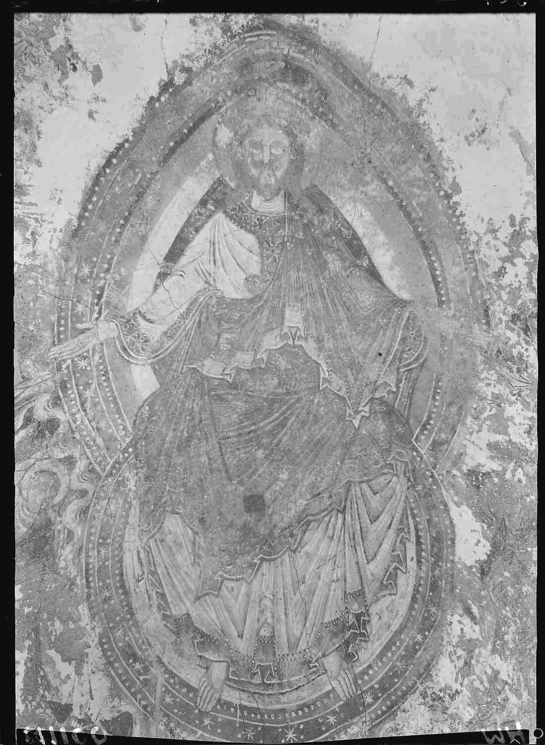 Intérieur abside sud, cul-de-four : le Christ en gloire, détail