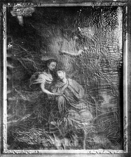 tableau et son cadre : Christ au Jardin des Oliviers