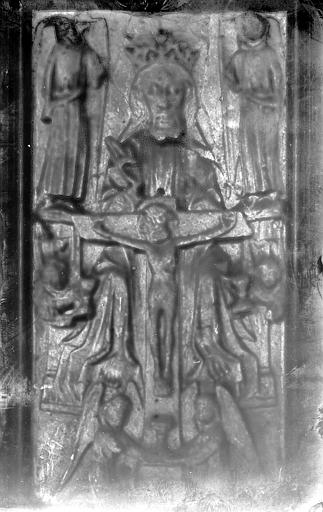 Albâtre, bas-relief : La Trinité