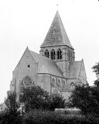 Ensemble ouest, vue prise du jardin de l'instituteur