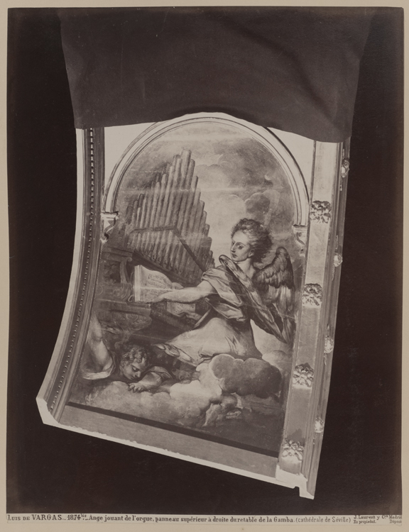 Panneau supérieur, à droite du retable de la chapelle de la Gamba