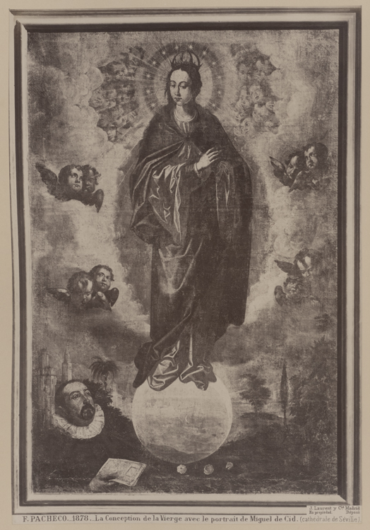 Tableau : La Conception de la Vierge avec le portrait de Miguel de Cid