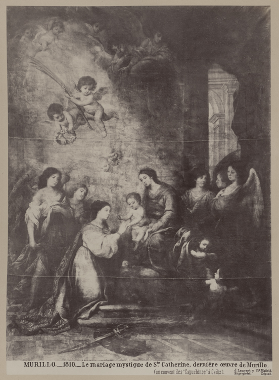 Retable, partie centrale, tableau : Le mariage mystique de sainte Catherine