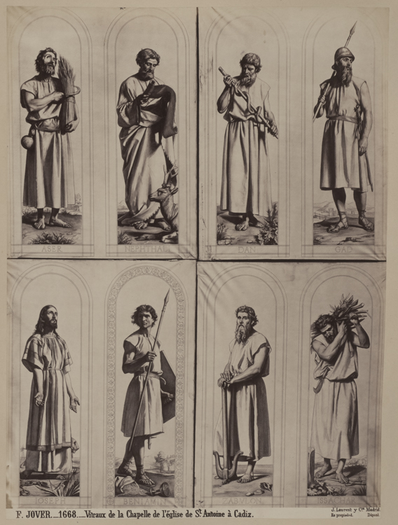 Reproduction de dessins des vitraux de la chapelle
