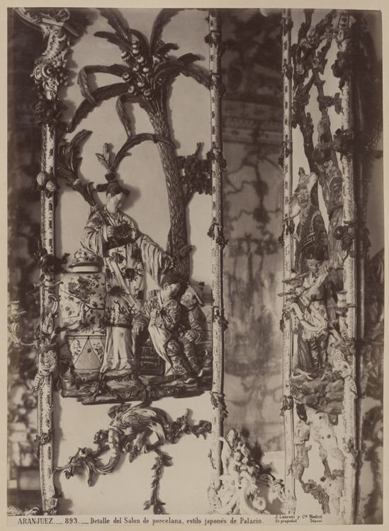 Détail du salon des porcelaines, de style japonais