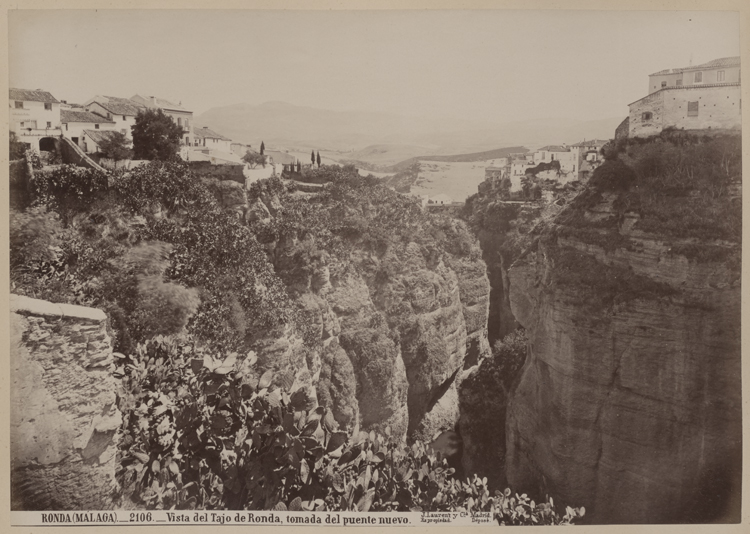 Le Tajo de Ronda depuis le nouveau pont