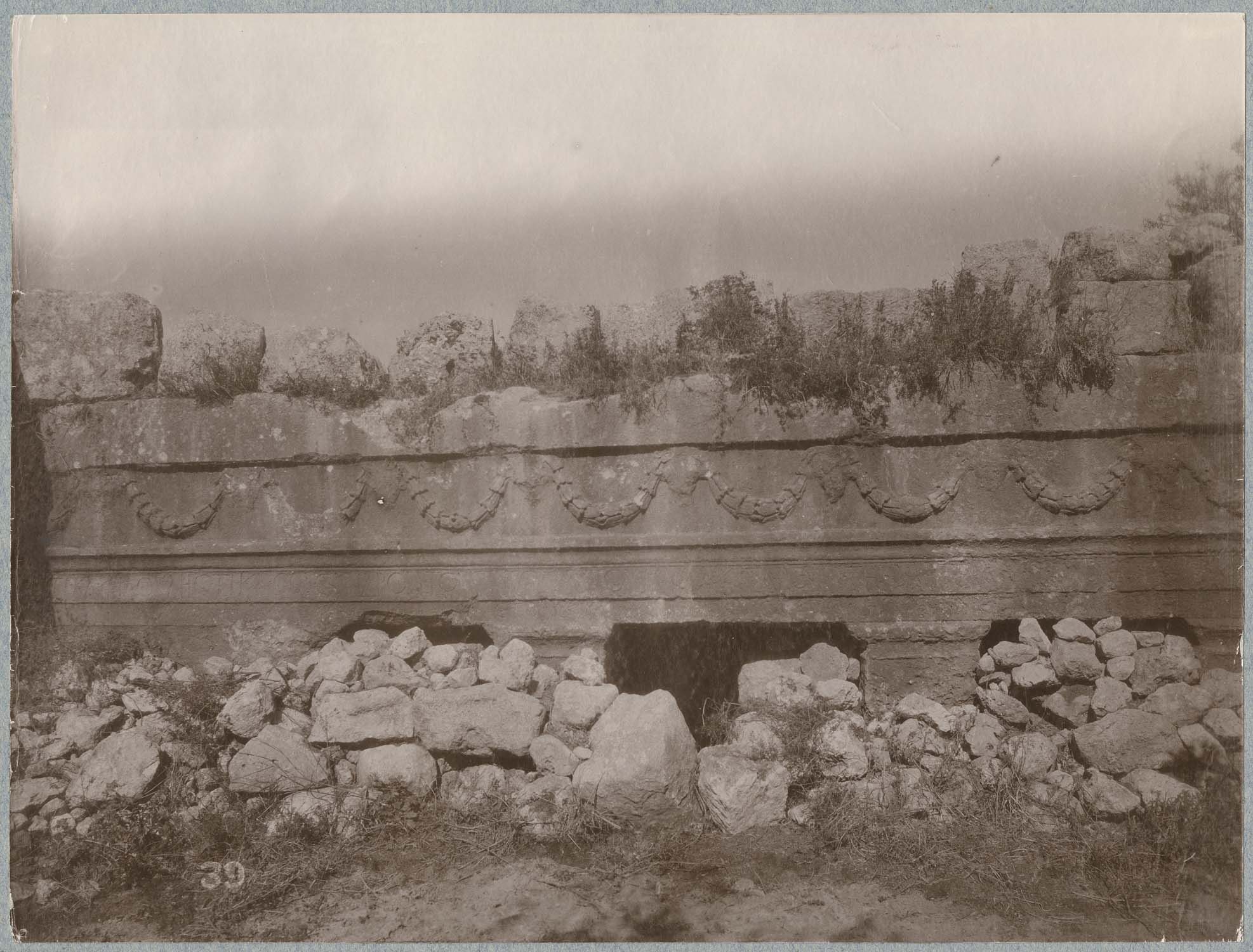 Détail du linteau intérieur