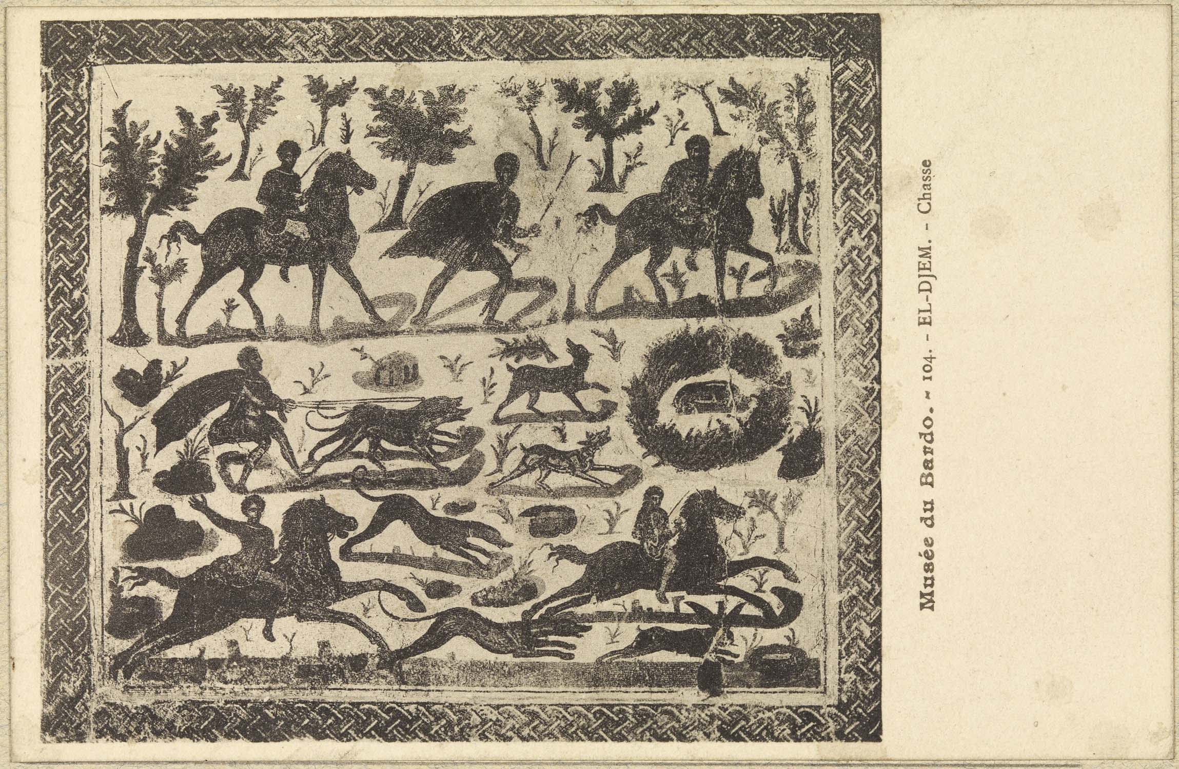 Mosaïque : chasse