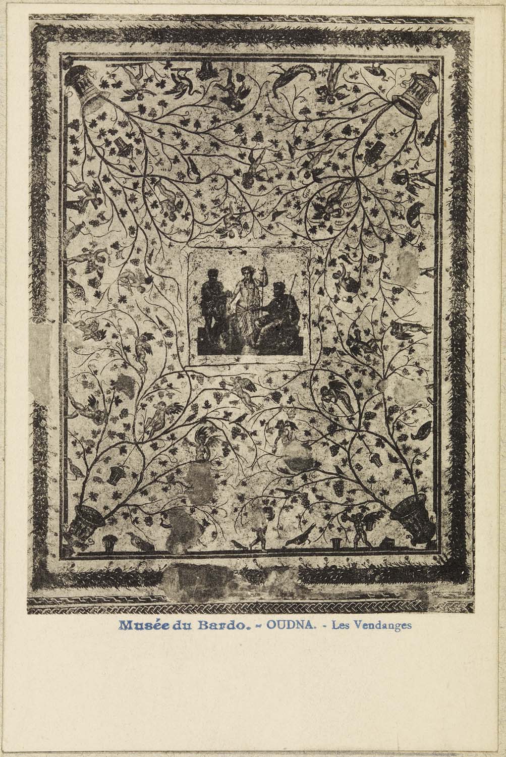 Mosaïque : les vendanges