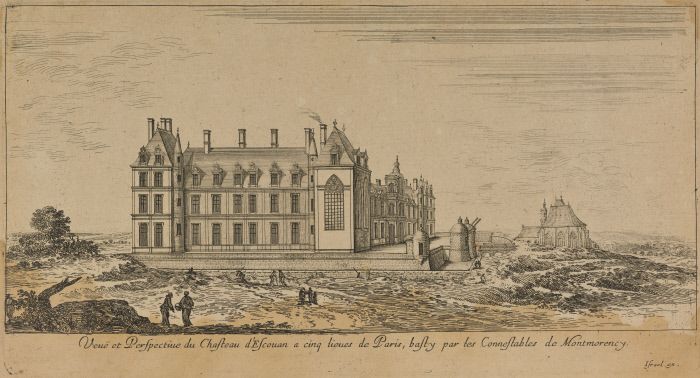 Eau-forte : Château d'Ecouen