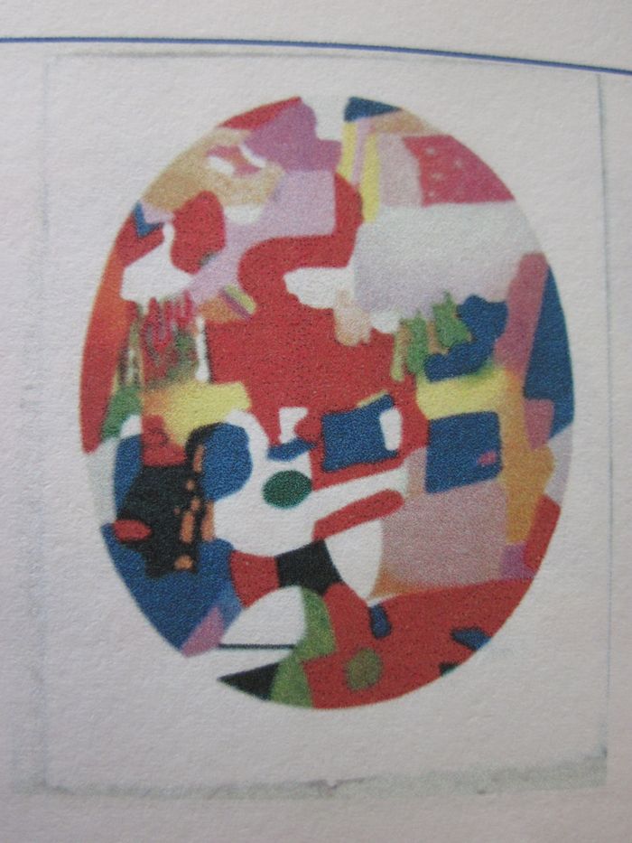 Lithographie : Sans titre [Composition ovale]