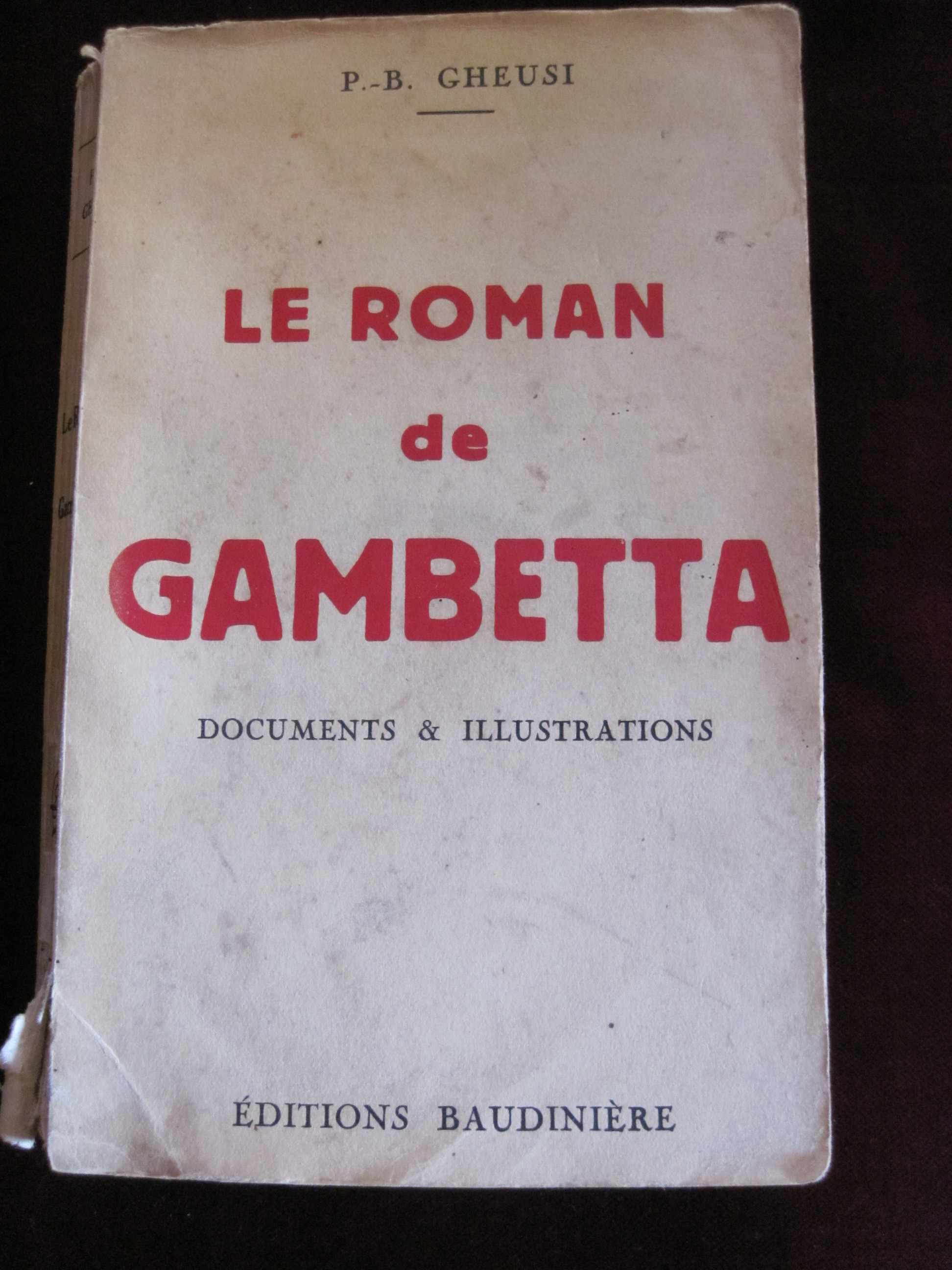 Livre : Le roman de Gambetta