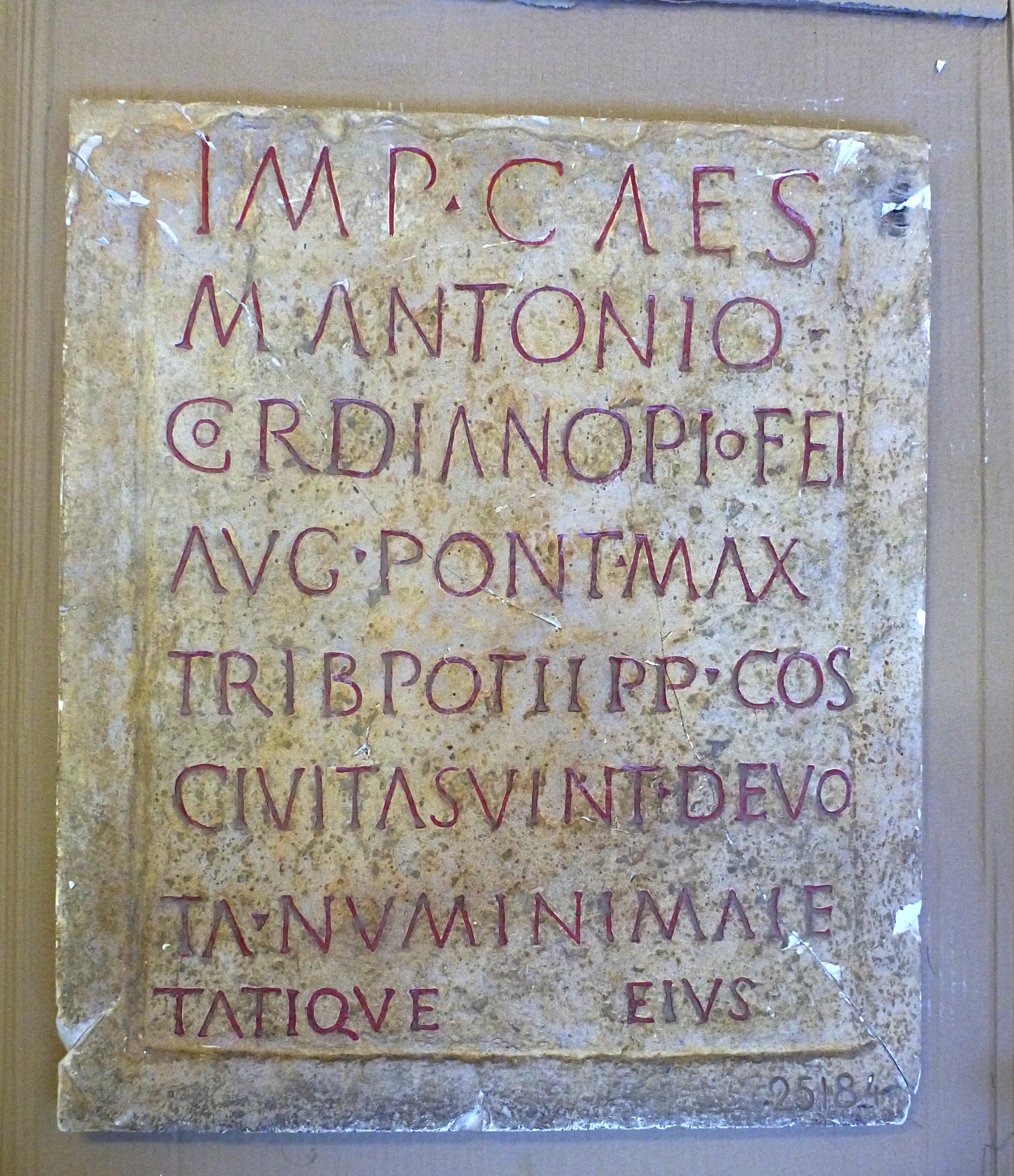 Plaque commémorative (moulage)