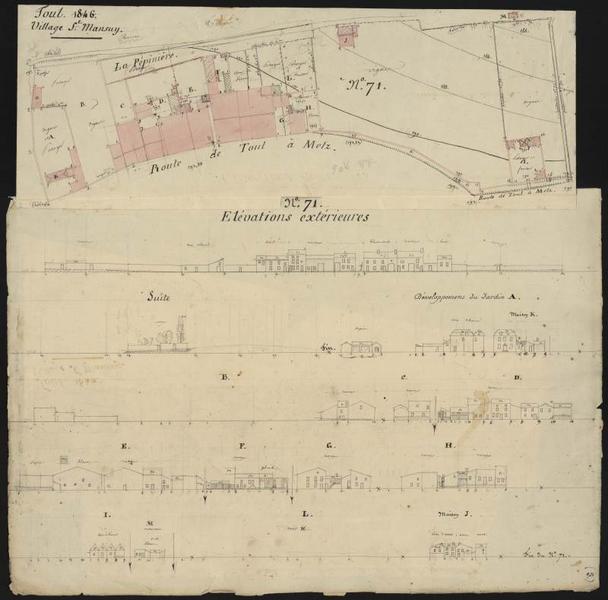 plan-relief de Toul, cahier de développement F : campagne