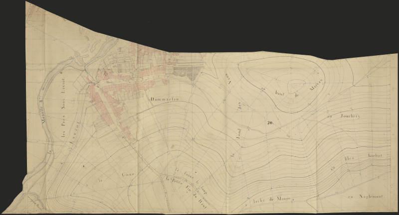 plan-relief de Toul, épure 20 : campagne