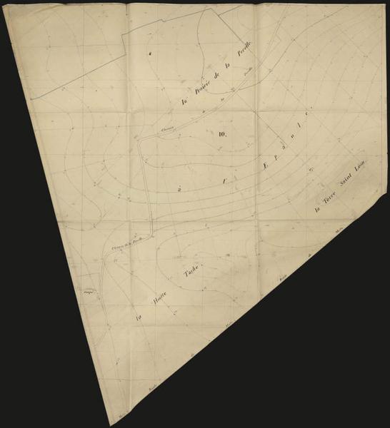 plan-relief de Toul, épure 10 : campagne