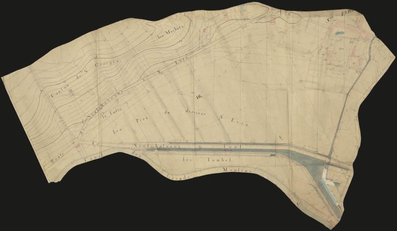 plan-relief de Toul, épure 16 : campagne ; St-Evre