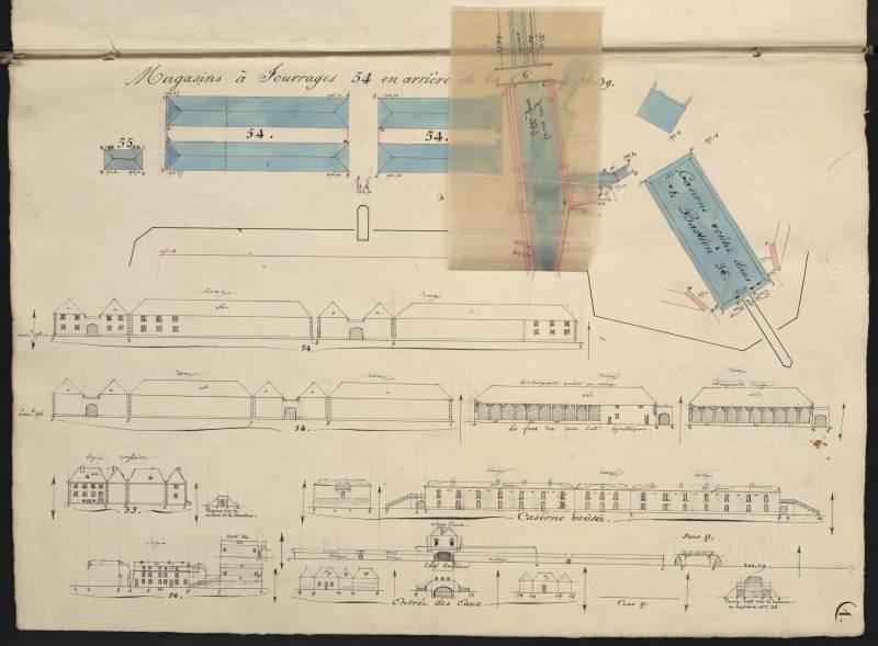 plan-relief de Toul, cahier de développement B : bâtiments militaires