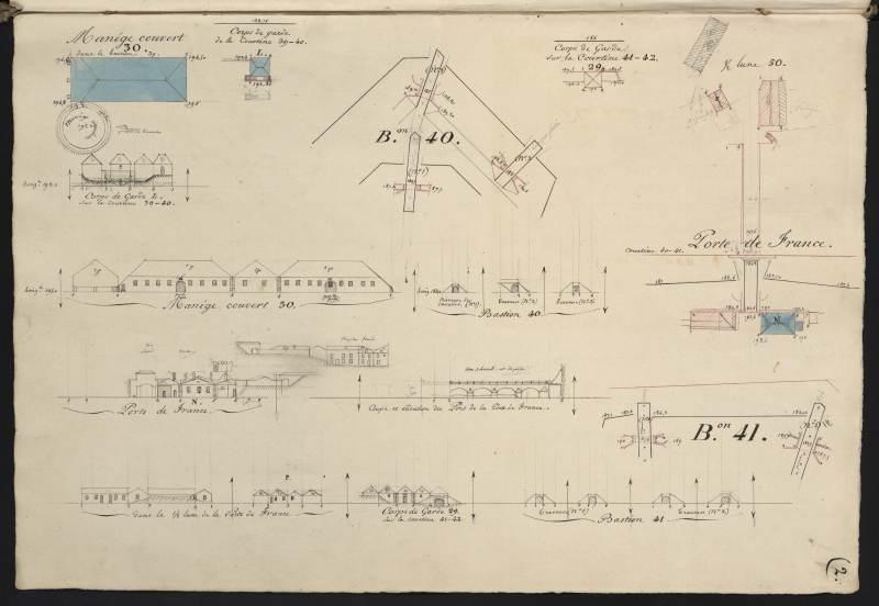 plan-relief de Toul, cahier de développement B : bâtiments militaires