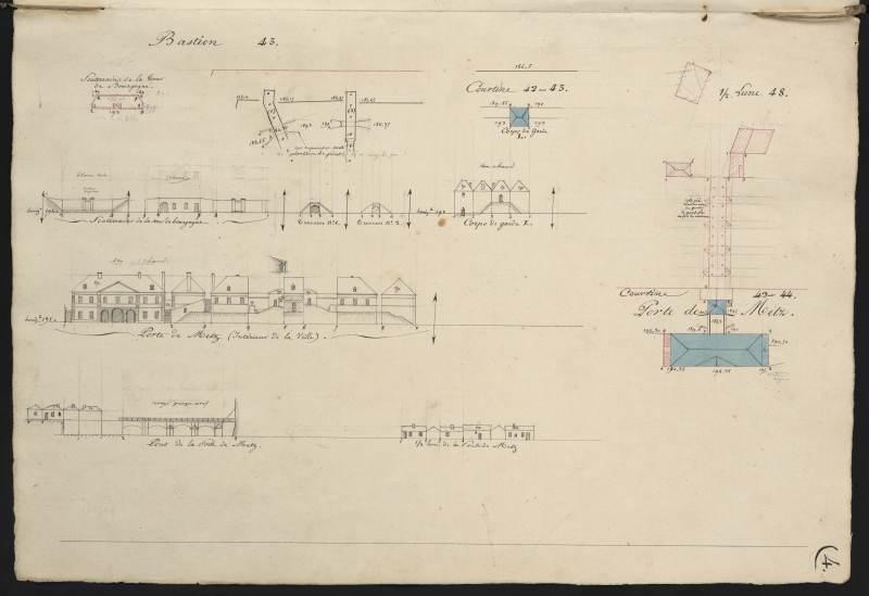 plan-relief de Toul, cahier de développement B : bâtiments militaires