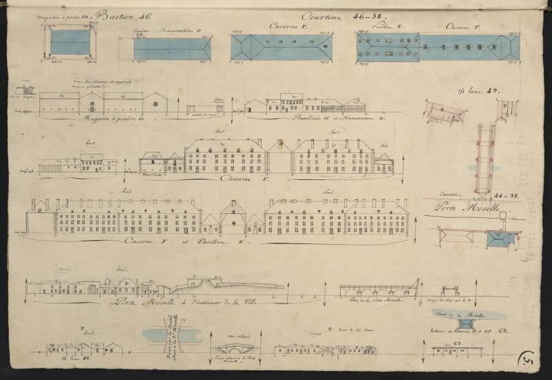 plan-relief de Toul, cahier de développement B : bâtiments militaires