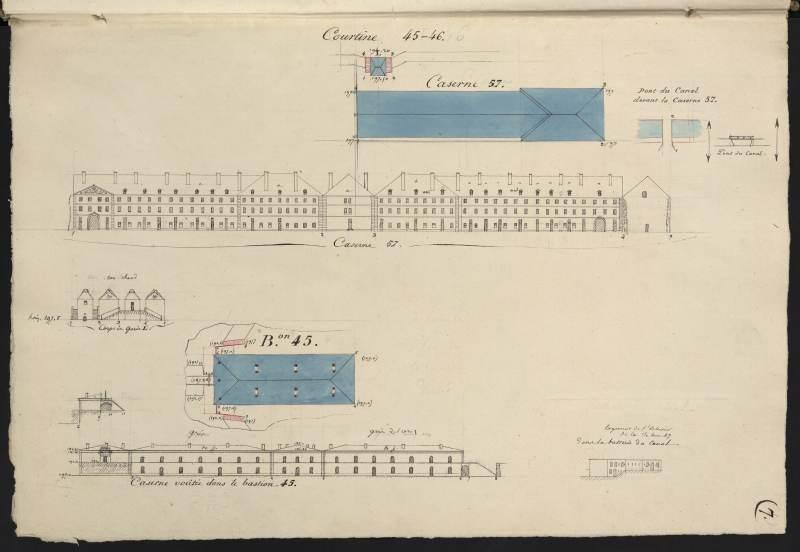 plan-relief de Toul, cahier de développement B : bâtiments militaires