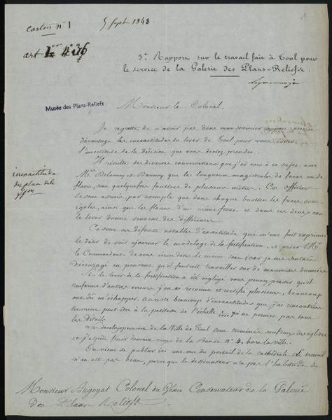 document manuscrit : fortifications