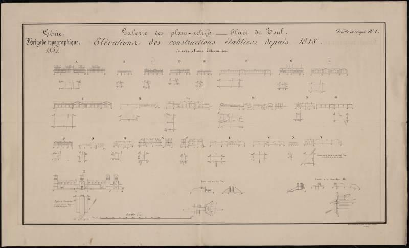 plan : constructions nouvelles extra-muros, usine, église de Dommatin