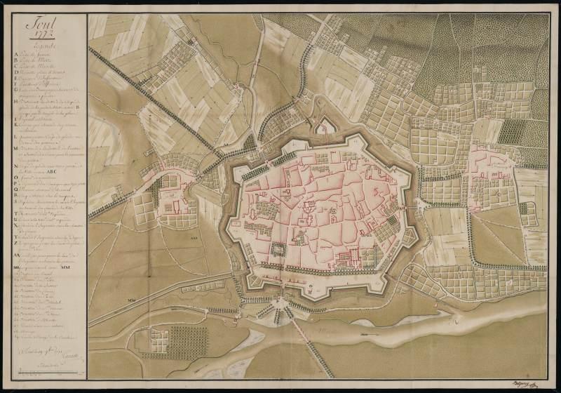 plan de Toul de 1771 (recto)