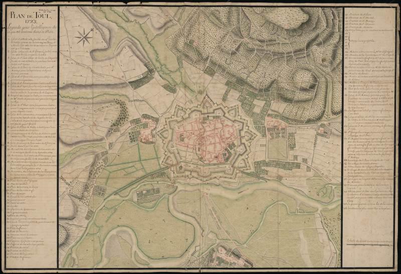 plan de Toul de 1723 (recto)