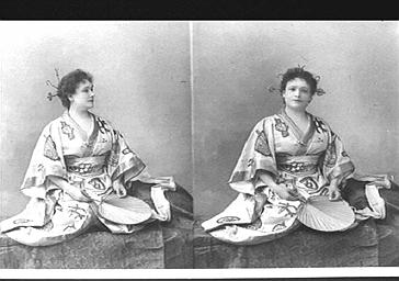 Mademoiselle Aciana, actrice, en Japonaise