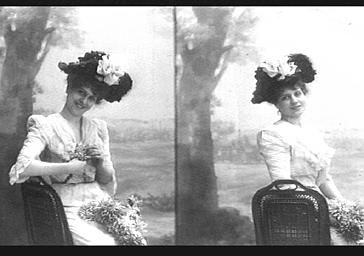 Marguerite Brésil, avec un chapeau 'Léontine'