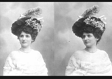 Mlle Szepezynska, chanteuse Russe avec un chapeau 'Alphonsine'