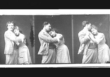 Cécile Ritter-Ciampi, soprano française et Victor Capoul, ténor français, dans 'Paul et Virginie'