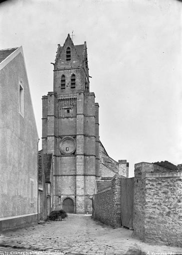 Façade ouest, clocher