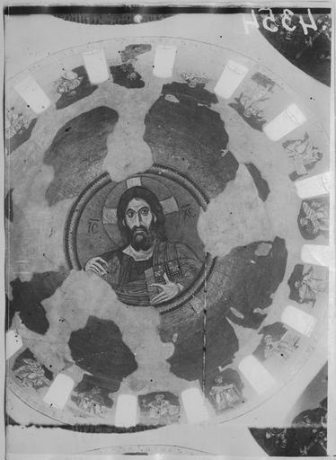 Mosaïque de la coupole : Le Christ Pantocrator