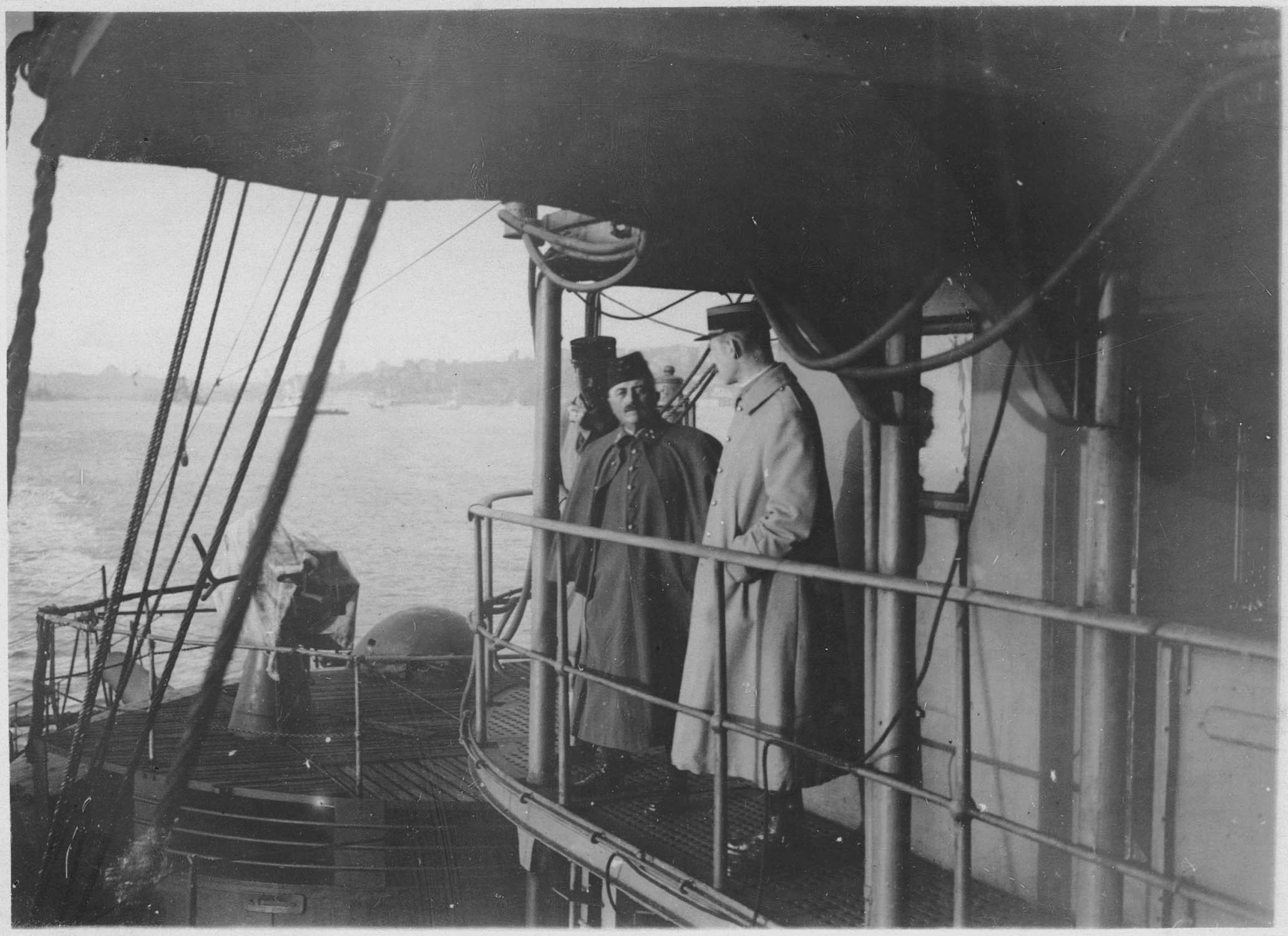 Devant Constantinople. A bord de la Patrie. Le général Franchet d'Espèrey