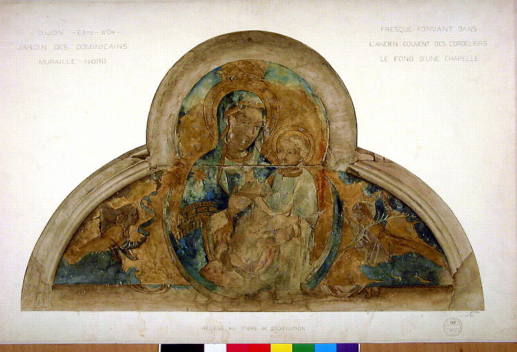 La Vierge à l'Enfant et deux anges