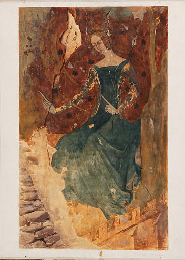 Figure d'une femme couronnée