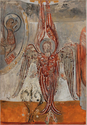 Détail du Christ en majesté, séraphin de droite