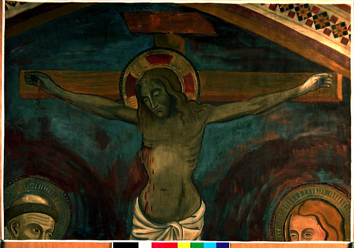 Détail de la crucifixion, partie haute