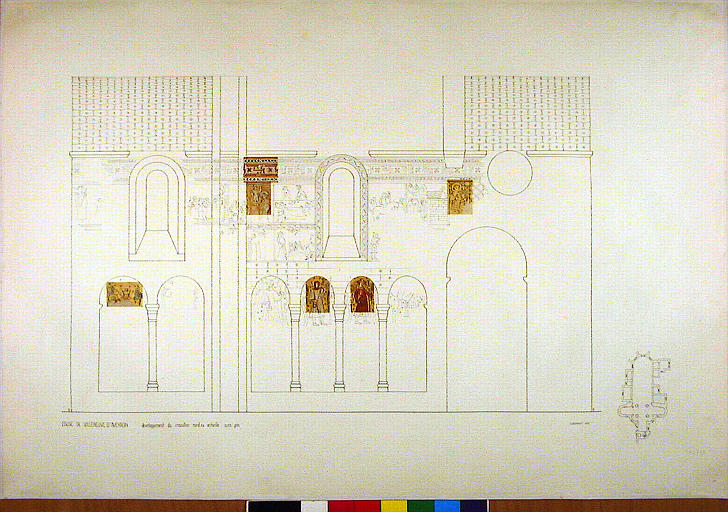 Croquis d'ensemble de la légende des pélerins de saint Jacques