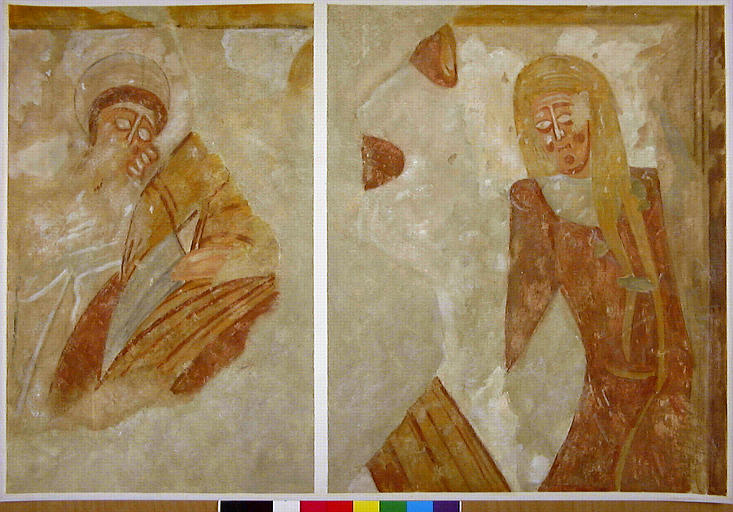 Deux fragments de personnages