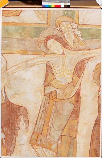 Détail de la déposition de croix, le Christ et Joseph d'Arimathie